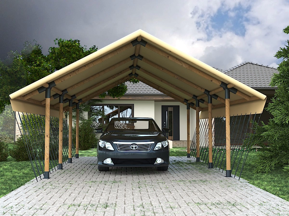 Купить навес для дома и дачи в России - Ecocamp